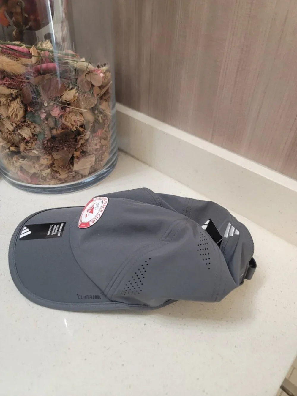 Adidas Atlanta Track Club 2025 Running Hat Cap Gray Aeroready Climacool ATL NWT
